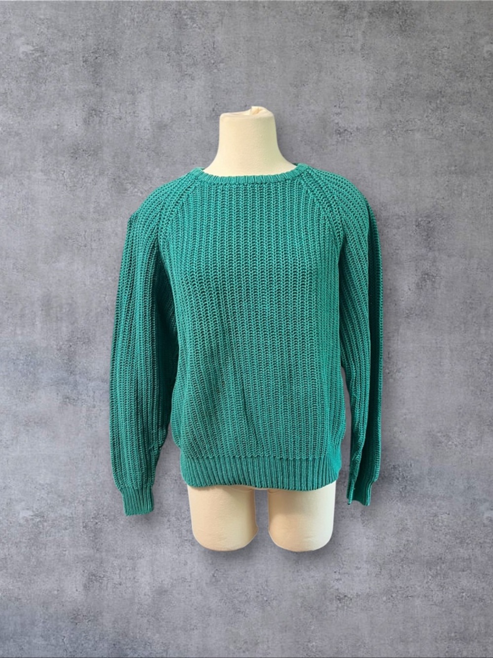 Vintage 80s Green Gap Sz M Knit Sweater